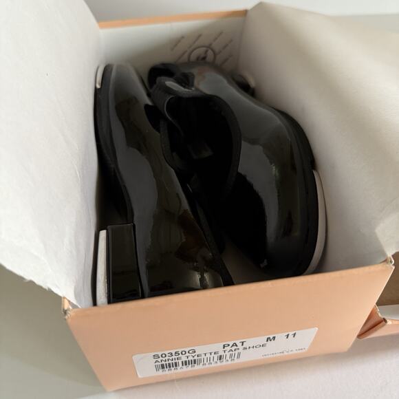BLOCH Annie Tyette Tap Shoes Black Patent Leather S0350G Little Kids Size 11 - Picture 10 of 14